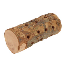 Kleintier-Holz-Kau-Spielzeug Sicheres Molar-Log Papagei & Hamster-Ständer 30cm L