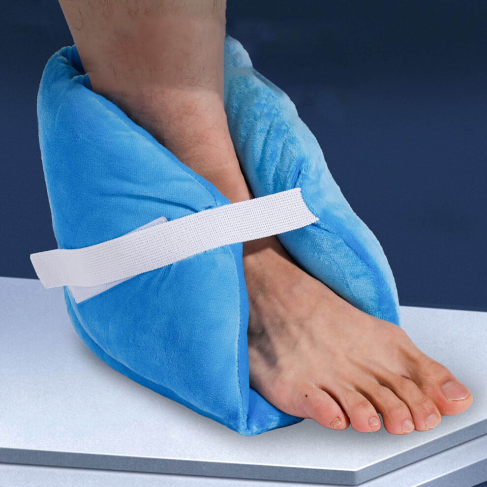 Blue Heel Cushion Protector Pillow Adjustable Relieve Pressure Heel Protector Pillow For Reducing Sores