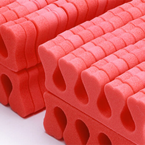 100pcs Sponge Toe Separator Soft Nail Art Finger Separator Divider Spacer Manicure Pedicure Tool Red 2