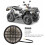3-Draht 12-V ATV-LED-Scheinwerfer mit Schutzgittern 50-200 ccm 5