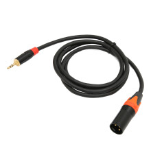 Cable de audio XLR macho de 3,5 mm a XLR adaptador para teléfonos móviles, portátiles y mezcladores, 4,9 ft