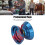 Alloy Pro Yoyo - Kappe 1, Standardgröße, Rot/Blau 4