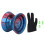 Alloy Pro Yoyo - Kappe 1, Standardgröße, Rot/Blau 2