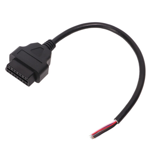 3 piezas 30 cm OBD2 cable adaptador 16 pines negro 1