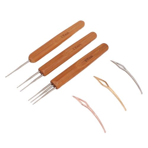 0.75mm Dreadlocks-Werkzeug-Set - 140x13mm Häkelnadel