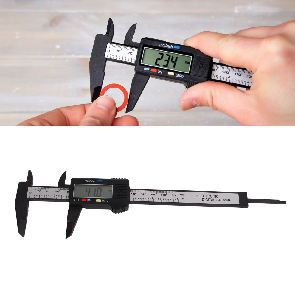 Digital Caliper 0.1Mm 0.01In Accuracy Auto Off Lcd Screen Electronic Vernier Caliper With Millimeter Inch Conversion 6921319654323