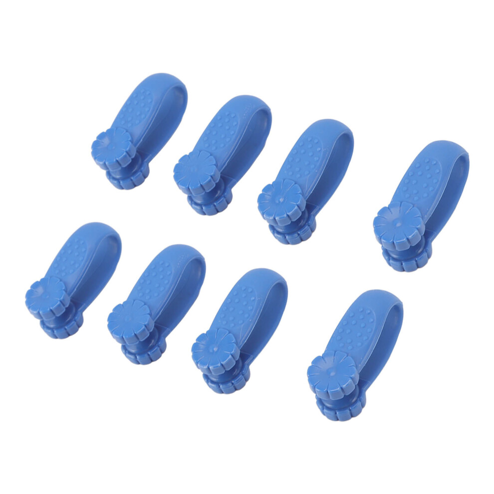 Blue 8Pcs Hand Pressure Point Tool Plastic Hand Acupressure Clip For Between Thumb And Index Migraine Headache Relief