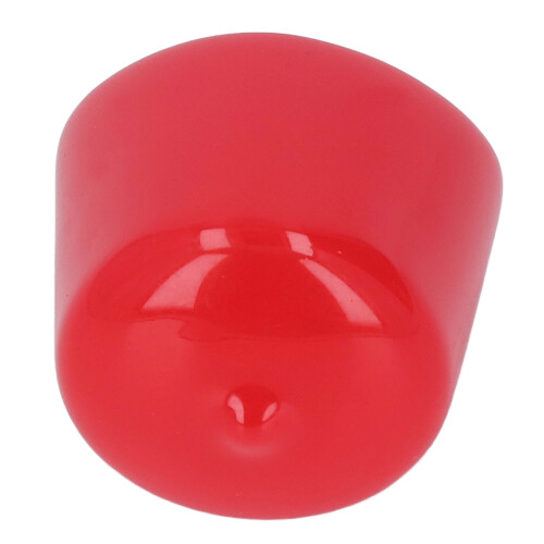 20 Stück rote PVC-Schutzkappe 40 mm Schraubgewinde-Ende 2