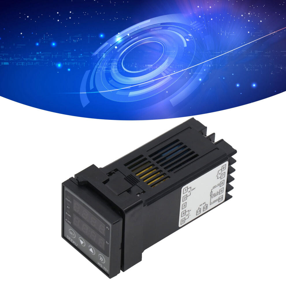 Pid Temperature Controller Digital Display Abs Housing Intelligent Temp Control Meter Dc 24V 4071319654549