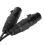 3,5 mm auf Dual-XLR Stereo-Kabel 1,5 m Schwarz 12
