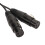 3,5 mm auf Dual-XLR Stereo-Kabel 1,5 m Schwarz 3