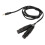 3,5 mm auf Dual-XLR Stereo-Kabel 1,5 m Schwarz 1