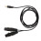 3,5 mm auf Dual-XLR Stereo-Kabel 1,5 m Schwarz 2