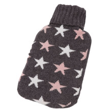 2000ml Wärmflasche mit weichem Strickbezug Hals