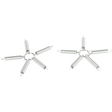 2 piezas de tensor para cadenas de neumáticos de acero inoxidable de 23 cm
