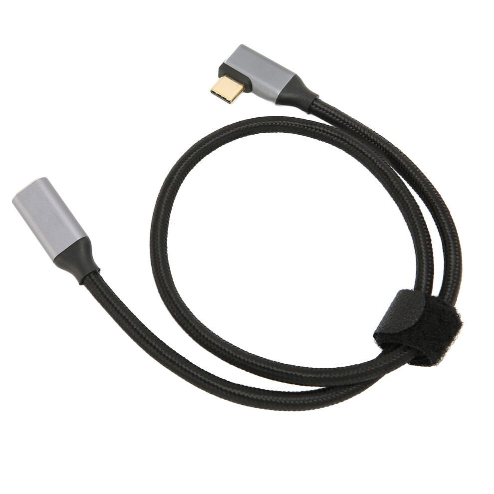 Usb C To Usb C 3.1 Gen 2 Cable Right Angle 90 Degree Male To Female 100W 20V 5A Charging 4K 60Hz High Speed 10Gbps Cable 0.5M 7661319656994