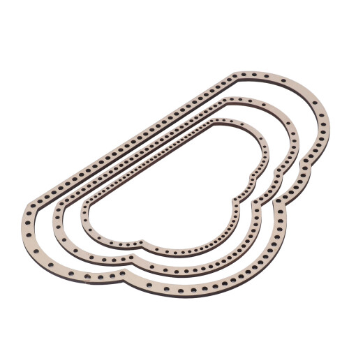 3 Stück Cloud Weaving Loom Kit Buche, 37x22.4x1.2 cm