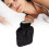 Wärmflasche 2000 ml mit Plüschbezug in Schwarz 14
