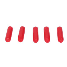 200 Stück PVC-Schraub-Endkappen 5 mm rot flammhemmend