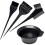 13-teiliges Haarfärbe-Set - 25x18x5 cm - Schwarz/Transparent 9