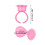 50 Stück Microblading-Ringbecher Rosa 1,1 cm Ø 2,7 cm H 7