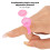 50 Stück Microblading-Ringbecher Rosa 1,1 cm Ø 2,7 cm H 10