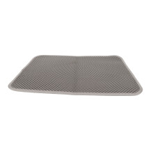 Tapete EVA para arena de gatos 50x40cm doble capa gris