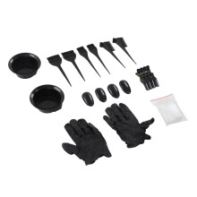 Kit de tinte para el cabello de 26 piezas con cuenco de color y brocha, guantes, para uso en casa y en el salón