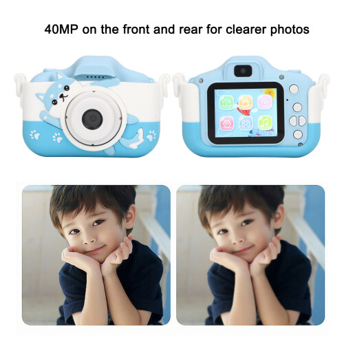 Kinderkamera 963030 1000mAh Blau Mini Dual HD Video 2
