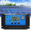 Controlador solar PWM 90 A 12/24 V LCD plateado compacto 1