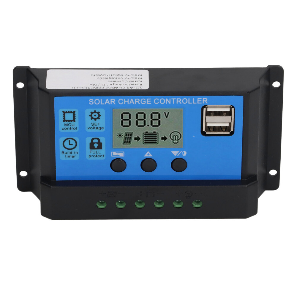 12V 24V Solar Panel Controller Pwm Photovoltaic Regulator Lcd Display Mppt Solar Charger 80A 9431319661018