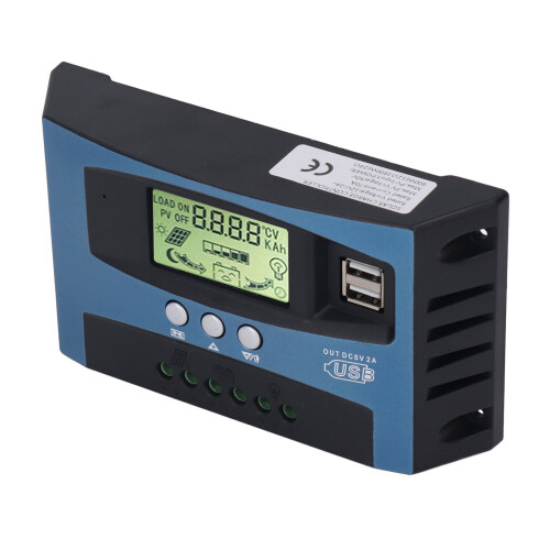 Controlador de Carga Solar MPPT de 70 A 12V/24V de aluminio