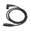 Cable XLR de ángulo recto, plateado, de 3 pines, negro, 4.9 pies 15