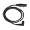 Cable XLR de ángulo recto, plateado, de 3 pines, negro, 4.9 pies 4