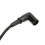 Cable XLR de ángulo recto, plateado, de 3 pines, negro, 4.9 pies 8