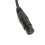 Cable XLR de ángulo recto, plateado, de 3 pines, negro, 4.9 pies 10