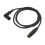 Cable XLR de ángulo recto, plateado, de 3 pines, negro, 4.9 pies 16