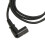 Cable XLR de ángulo recto, plateado, de 3 pines, negro, 4.9 pies 5
