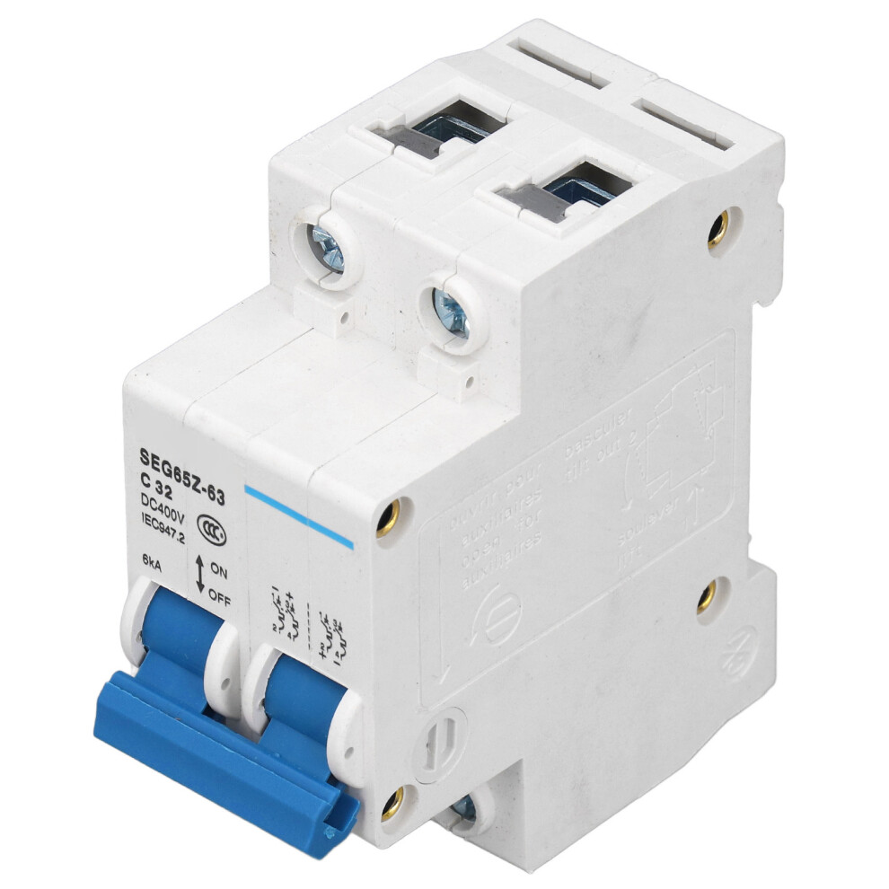 Dc Miniature Circuit Breaker 2P 6Ka 400V Air Switch For Solar Pv System Panels Grid C32 32A 7651319661463