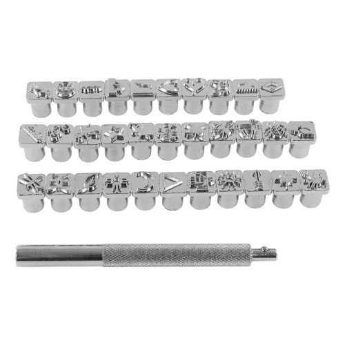 Leder-Stempelwerkzeuge - Musterherstellung DIY 1