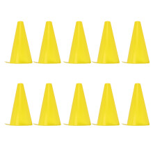 Fußballkegel, 10 Stück, 23 cm, Verkehrsbarrieren für Sporttraining & Fußballübungen