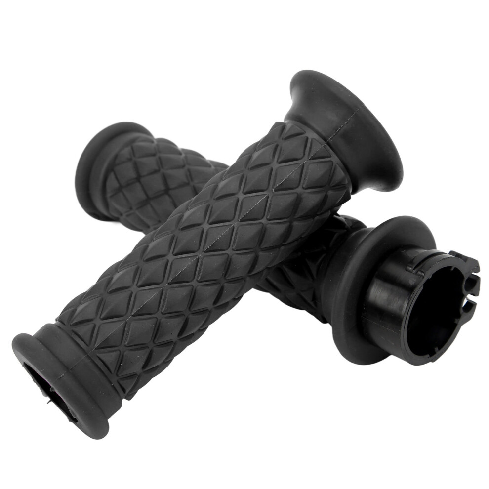 1 Pair Motorcycle Handle Grip 25Mm Left Right Universal Throttle Handle Replacement For Cbr600rr Cbr1000rr Black 4631319662366