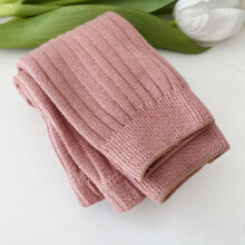 (pink, M) Spring Autumn Baby Pants Newborn Girls Leggings Soild Color Cotton Pants Kids Children Leggings 0-4 Years