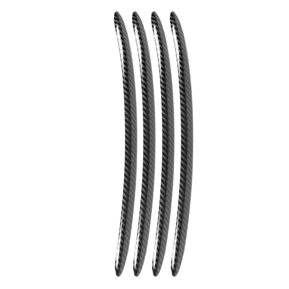 4Pcs Car Door Handle Cover Trim Stainless Steel Carbon Fiber Style Replacement For 5 Series F10 F11 F07 F18 2011Â2017 4611319665277