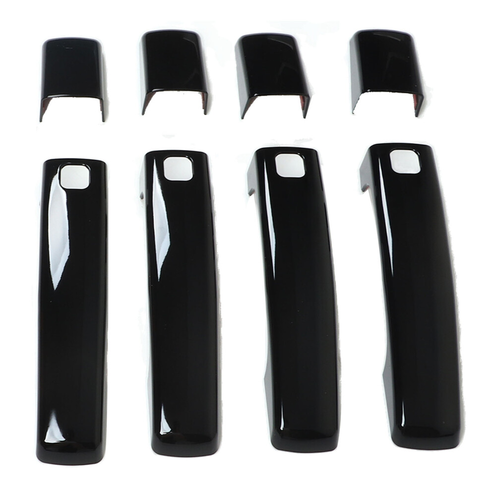 Car Door Handle Cover Trim Bright Replacement For Land Rover Discovery 4/Lr4 2010Â2016 Black 8461319665298