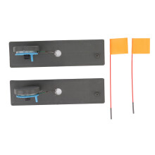 2pcs Ice Fishing Flag Marker Rod Automatic Floating Stable Portable Ice Fishing Rod Tip Up for Winter