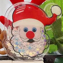 17# PVC cuernos rojos de Papá Noel pinzas para el pelo 40 g talla única