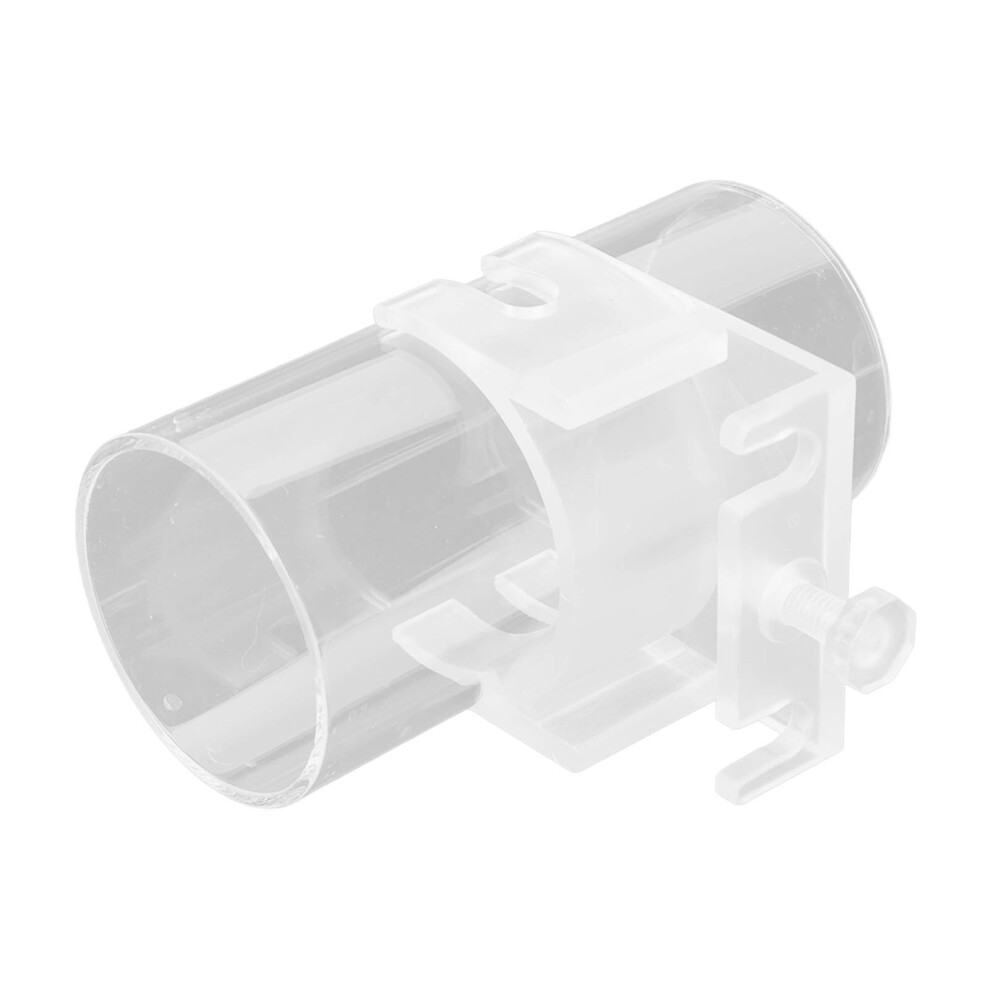 Aquarium Fish Food Feeder Tube Transparent Acrylic Adjustable Fish Feeding Floating Food Dish