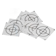 50 piezas de pegatina reflectante para blanco de resina, 6x6 cm / 2.36 in