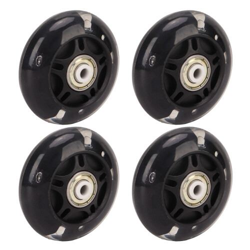 4 PCS Inline Skate Flash Wheel Roller Skate PU Wheels Replacement Skate Wheels 69mm